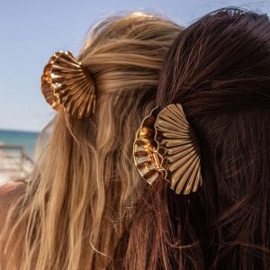 Hair Clip Golden Shell