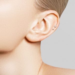 Set 2 piercings brillo