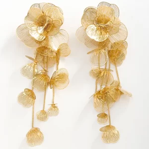 Statement Golden Flowers